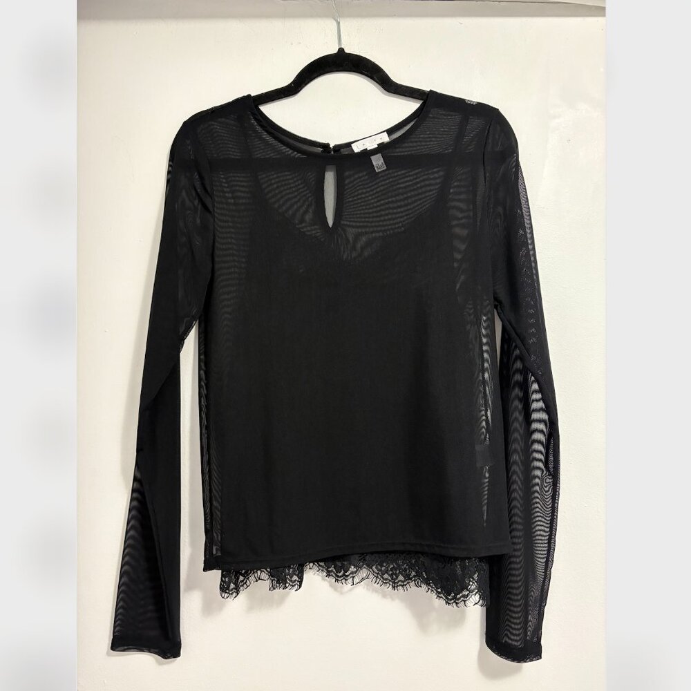 Leith Sheer Mesh Top